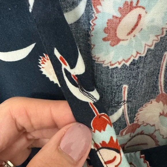 Floral Wrap Dress with Ruffle Hem - Picture 3 of 6